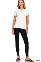 White Basic Perfect Tee-Market Grey Boutique