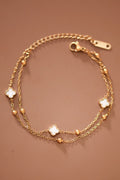 Dainty Clover Chain Bracelet
