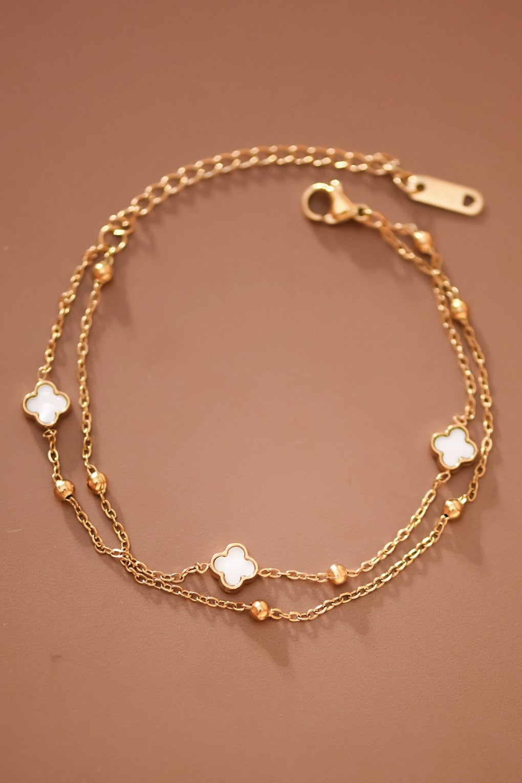 Dainty Clover Chain Bracelet