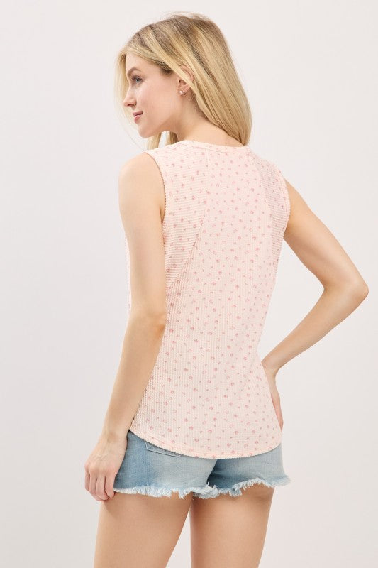 Floral Print Sleeveless Top