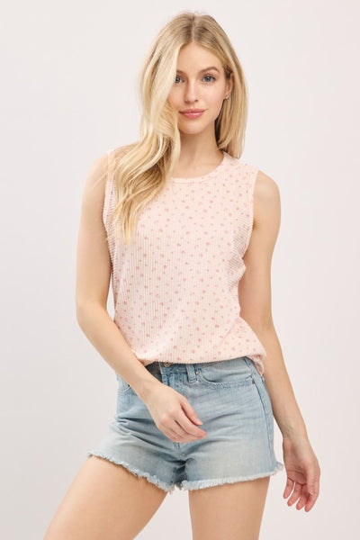 Floral Print Sleeveless Top