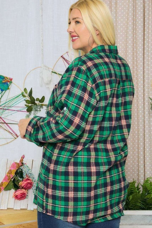 PLUS KELLY FLANNEL SHIRT