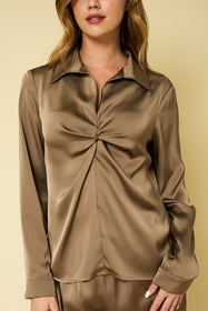 Copper Twisted Blouse