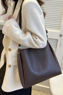Chocolate Minimalist Underarm Shoulder Tote Bag