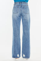 KC Debra HR 90’s Criss Cross Straight Jean-Market Grey Boutique