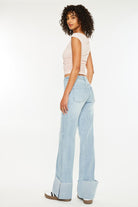 KC Franny High Rise Wide Flare RESTOCK!!-Market Grey Boutique