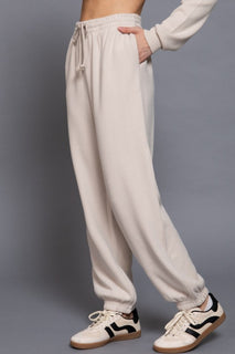 Beige Soft Jogger Pants