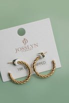 18k Twisty Hoops-Market Grey Boutique