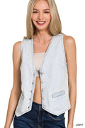 Light Wash Denim Vest