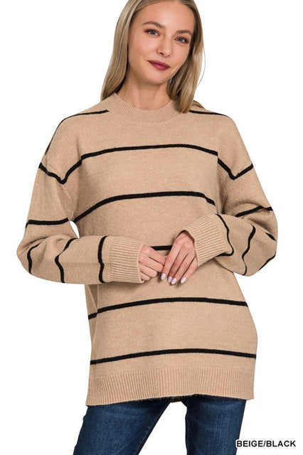 Casually Confidant Striped Sweater