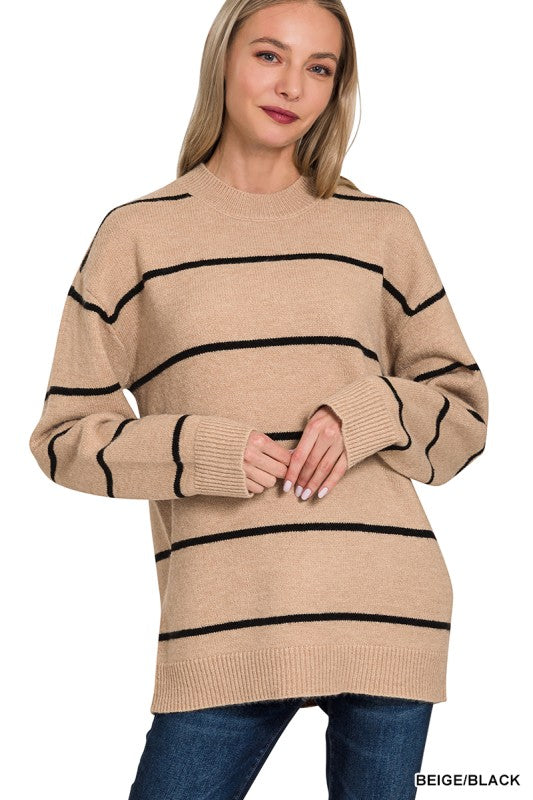 Casually Confidant Striped Sweater