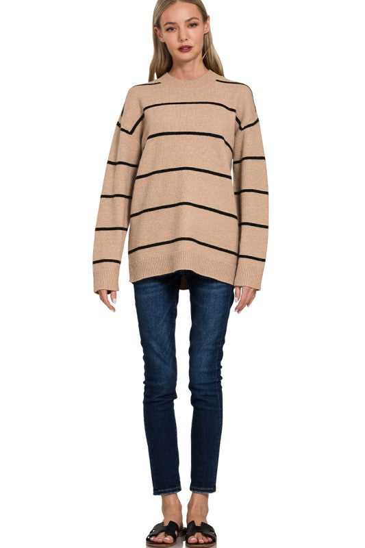 Casually Confidant Striped Sweater