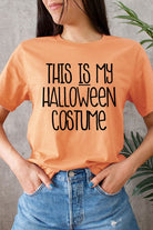 *Final Sale* This Is My Halloween Costume Graphic Tee-Market Grey Boutique