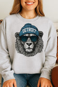 Heather Grey Detroit Lions Crew