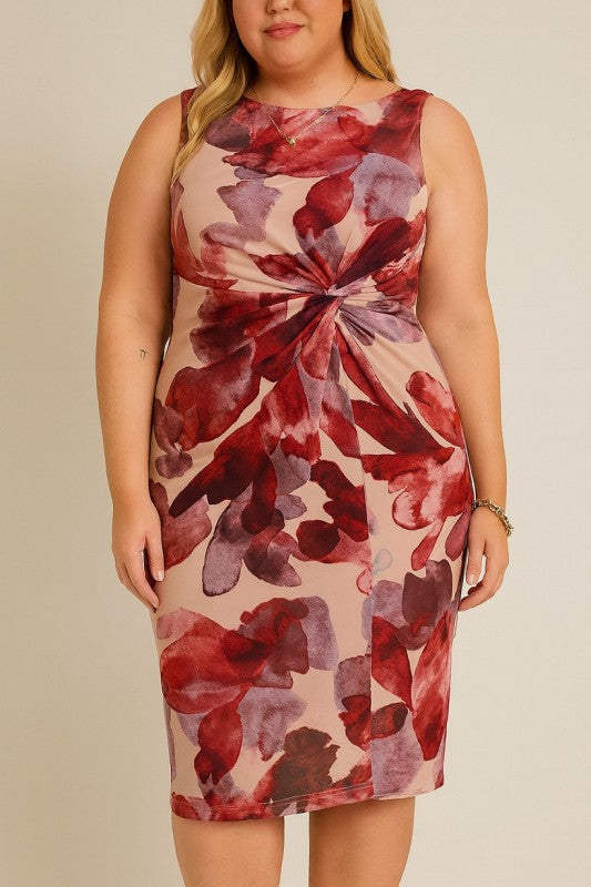 Floral With a Twist Dress