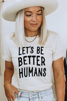 Let's Be Better Human's Graphic Tee-Market Grey Boutique
