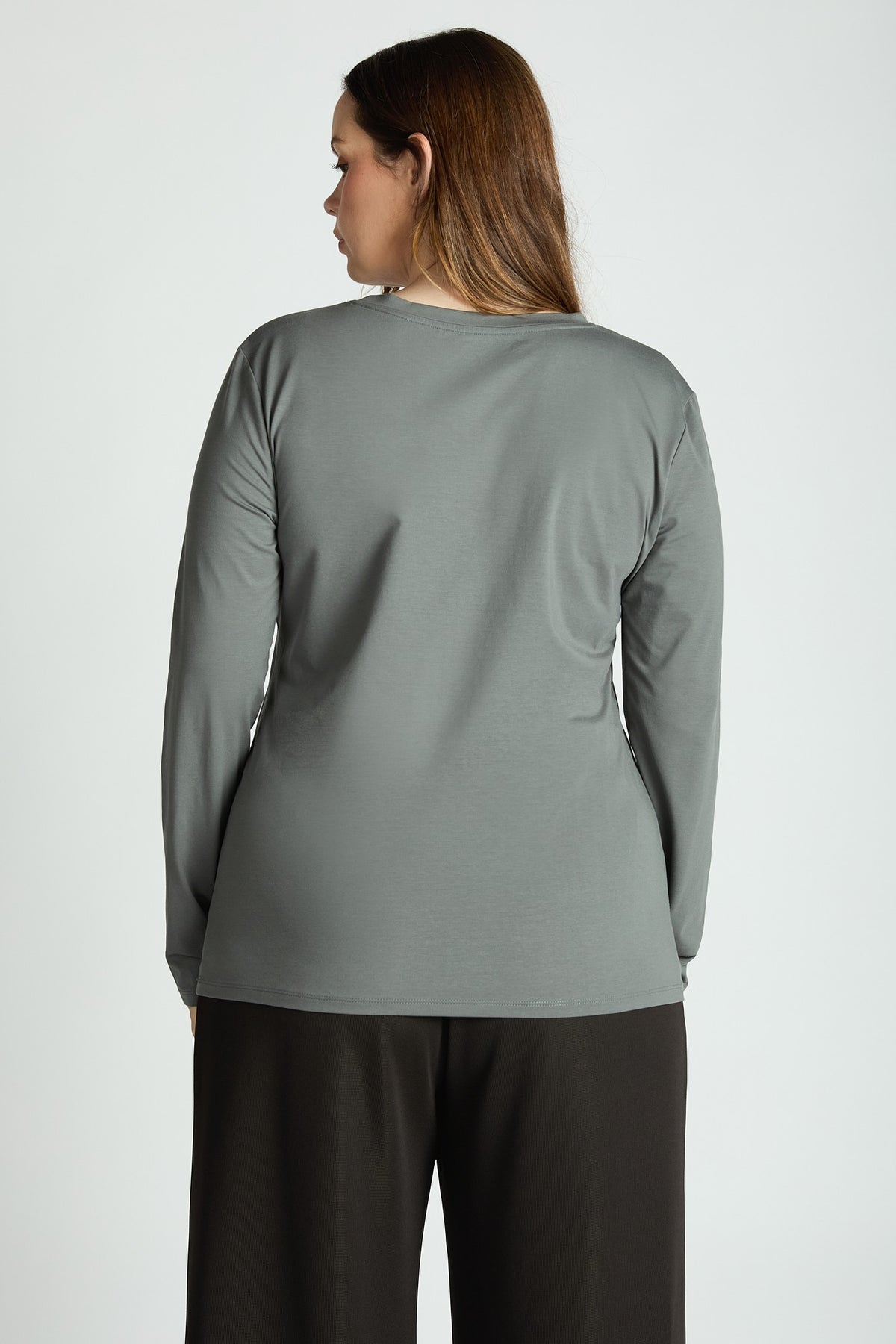 Jersey Classic Long Sleeve Top-Market Grey Boutique