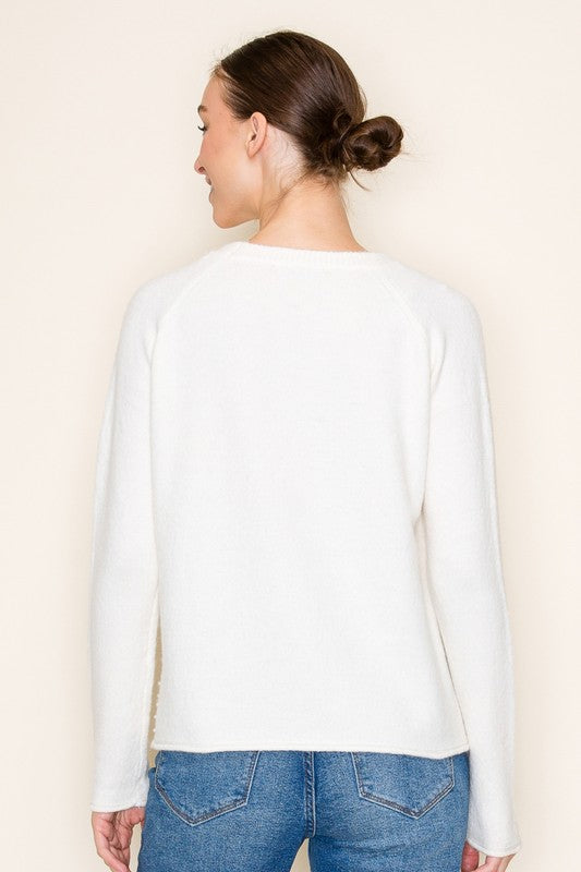 PEARL CREW NECK SWEATER