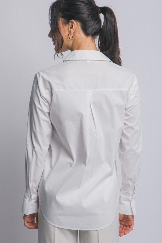 Classic Button-up Poplin Shirt