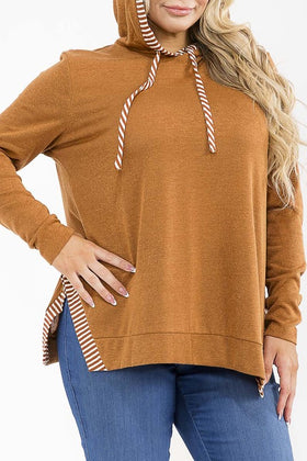 Rust Plus Hooded Top