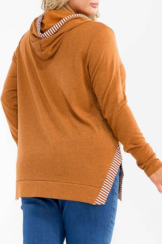 Rust Plus Hooded Top