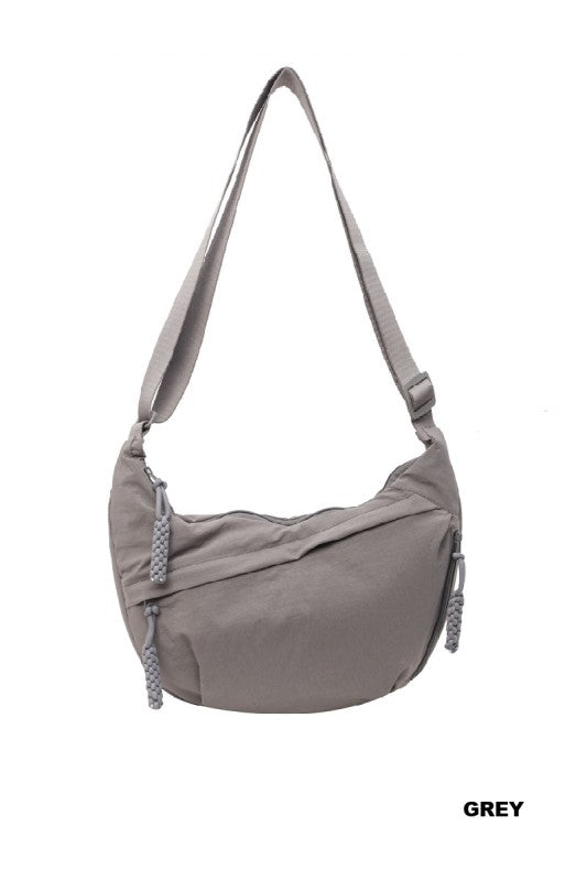 Grey Crescent Crossbody-Market Grey Boutique