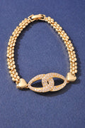 Pave Interlocking Link Bracelet