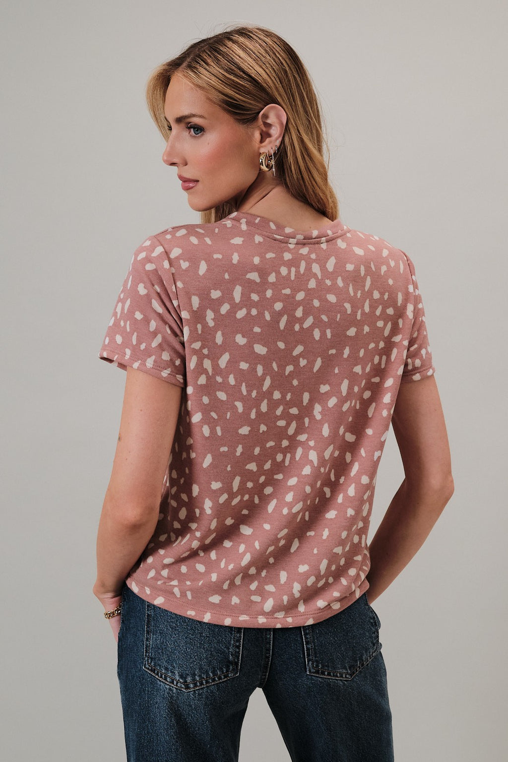 Rust/Cream SS Top