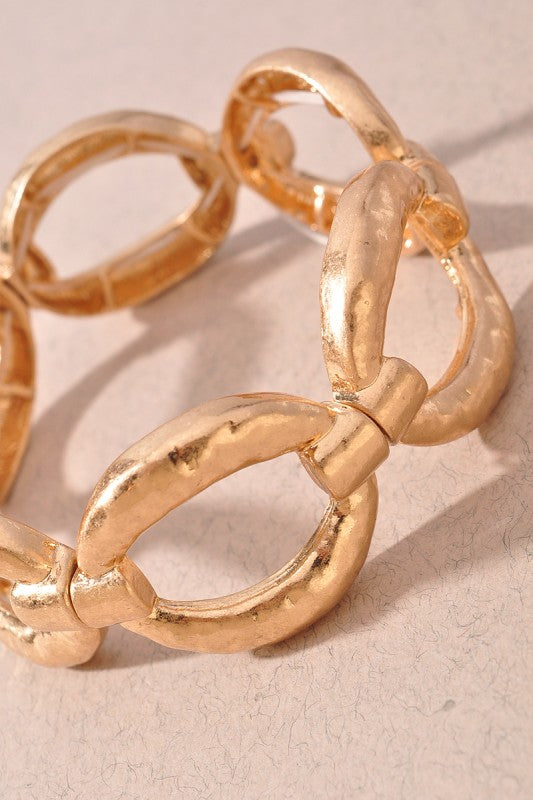 Chunky Oval Link Stretch Bracelet