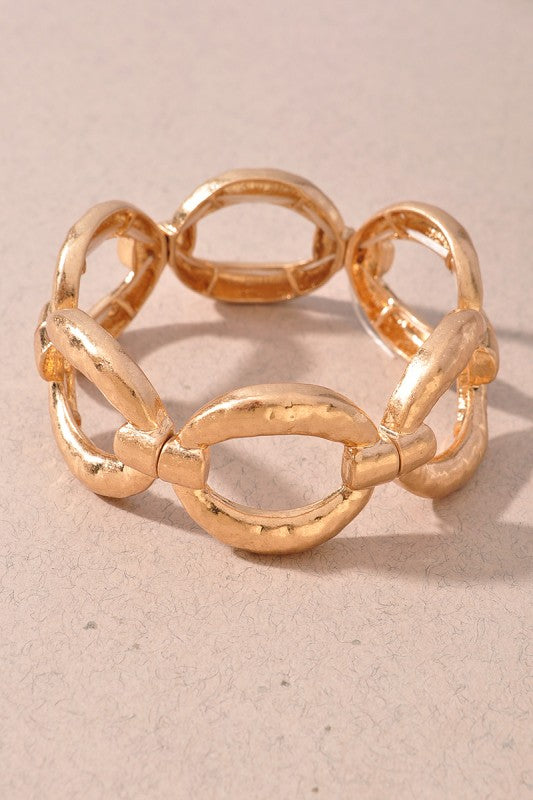 Chunky Oval Link Stretch Bracelet
