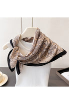 Beige Paisley Square Scarf-Market Grey Boutique