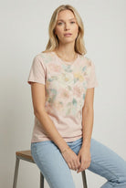 Pink Watercolor Floral SS Top-Market Grey Boutique