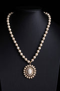 Beige Western Turquoise Necklace
