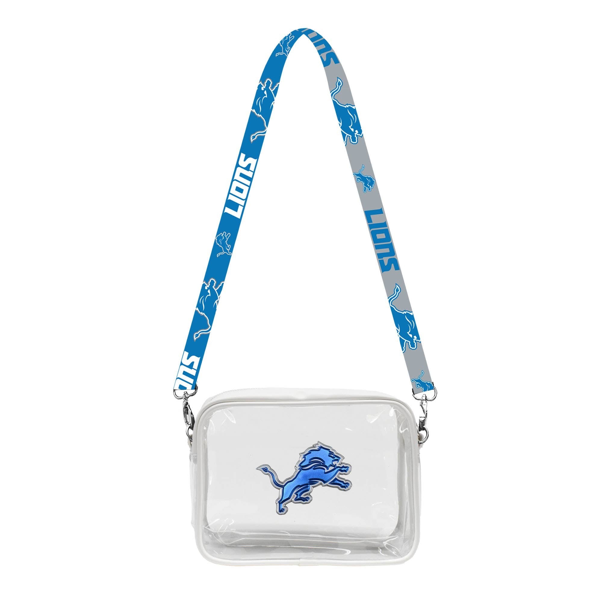 NFL Detroit Lions Clear Fanny Fan Purse