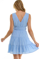 Soft As A Cloud Blue Babydoll Dress-Market Grey Boutique