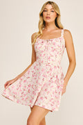 Spring Blossoms Corset Mini Dress