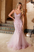 Preview only - 2026 Rose Trumpet Silhouette Sequined Embroidered Gown🤍-Market Grey Boutique