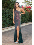 2025 Multi Hunter Fishtail Hem Prom Gown🤍-Market Grey Boutique
