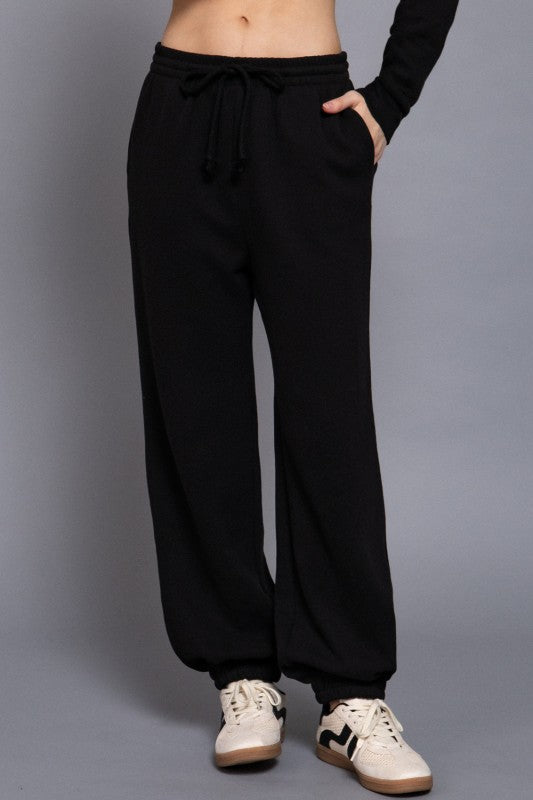 Black Soft Jogger Pants