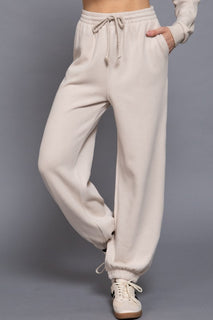 Beige Soft Jogger Pants