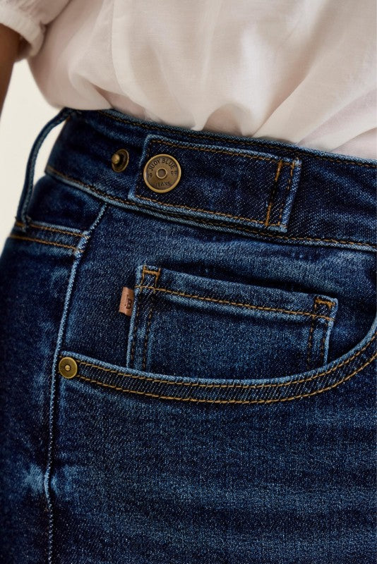 JB High Waist Retro Wide Leg Denim