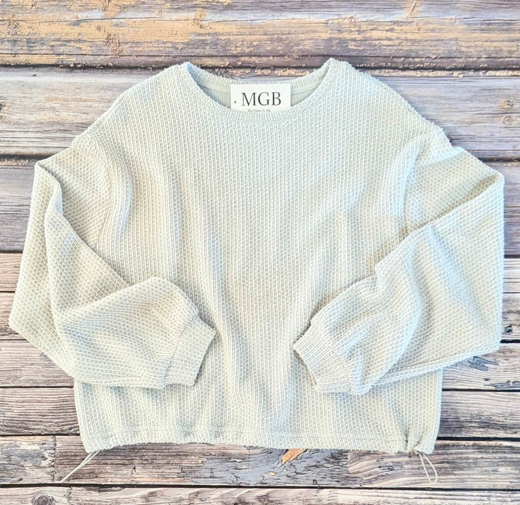 Light Grey Premium Textured Sweater