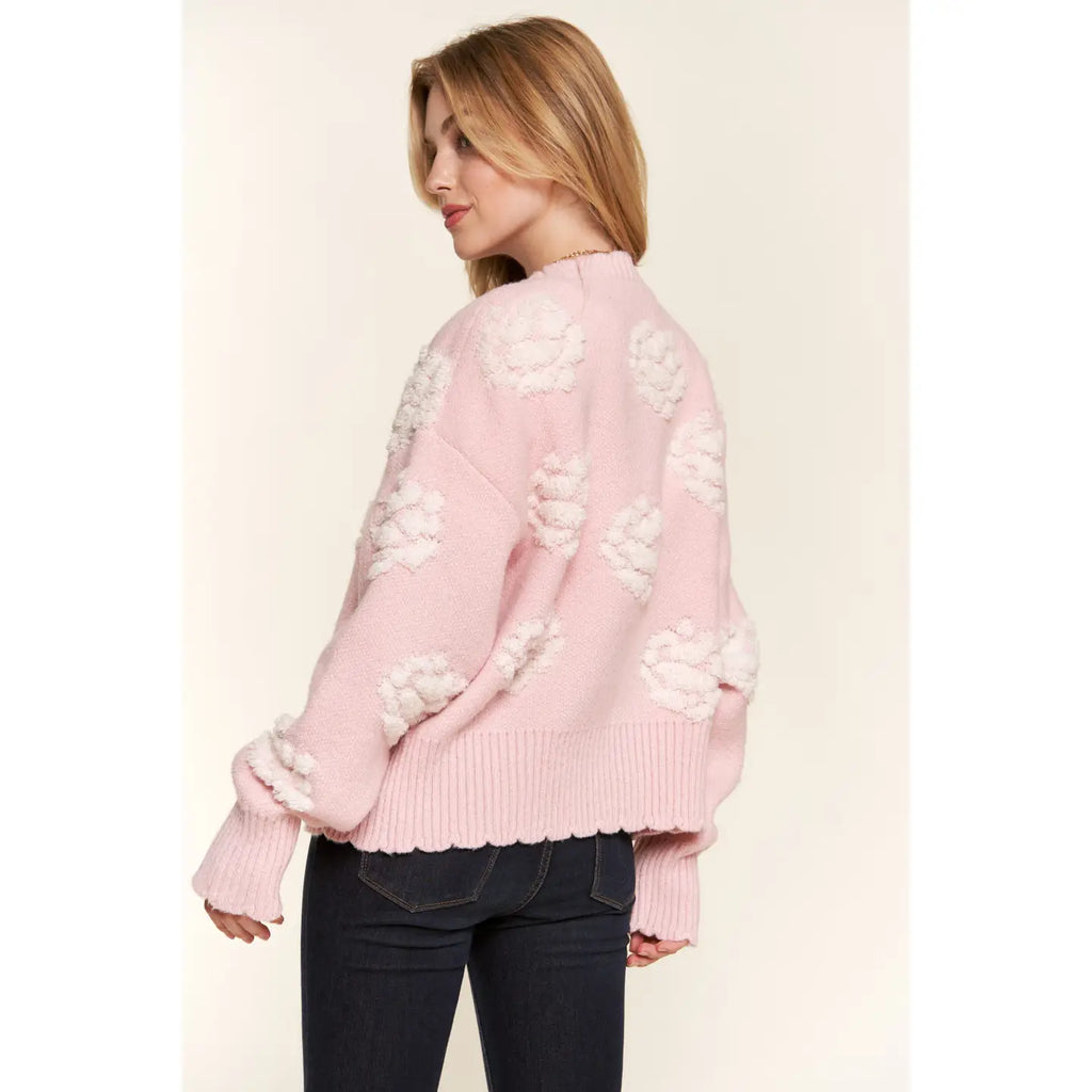 Plus Blush Jewel Accent Cardigan