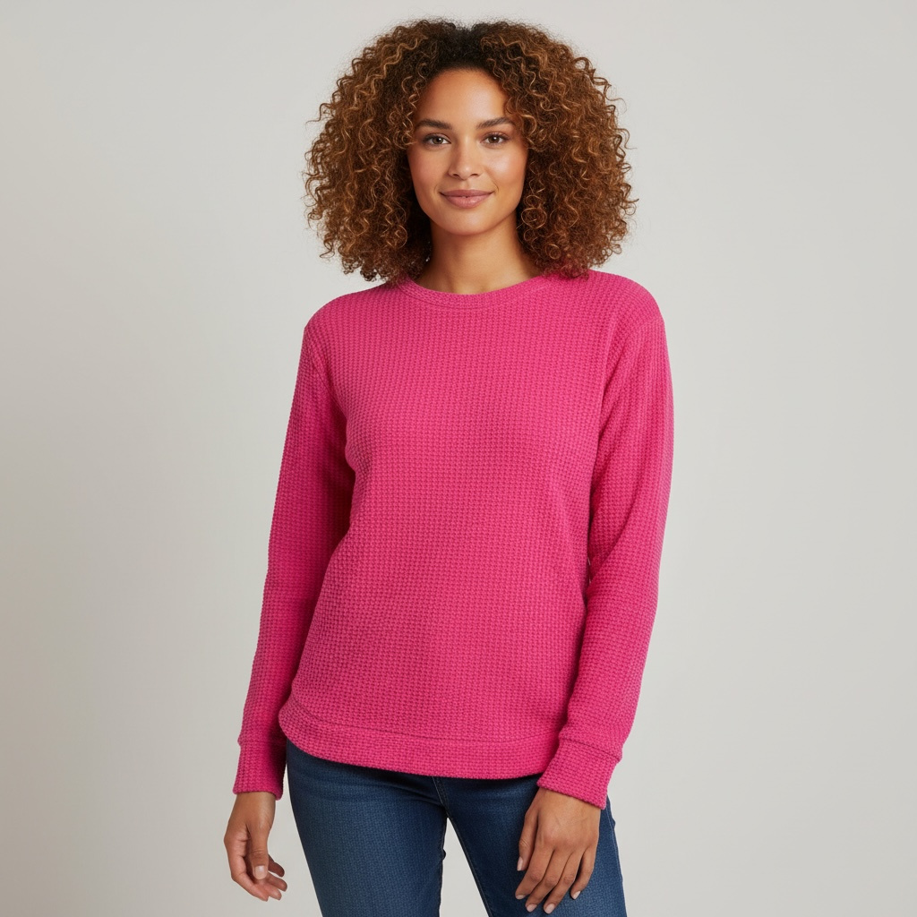 Hot Pink Chenille Feel Sweater