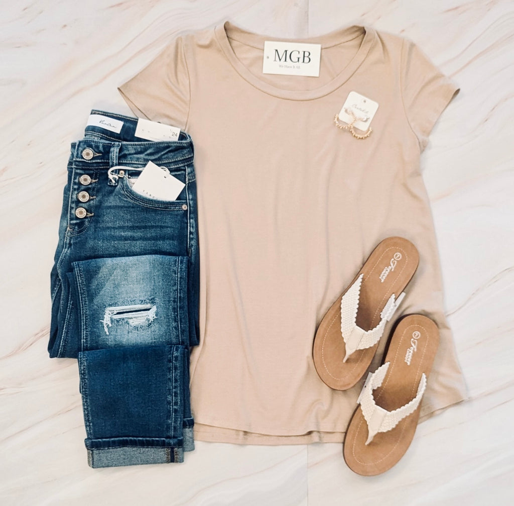 Perfect Solid Basic Tee