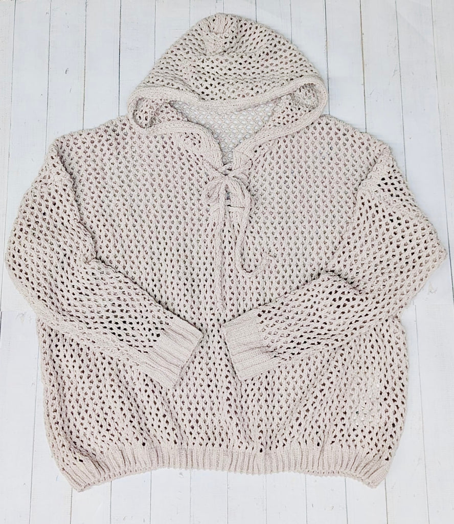 Open Knit Crochet Dreamy Pullover