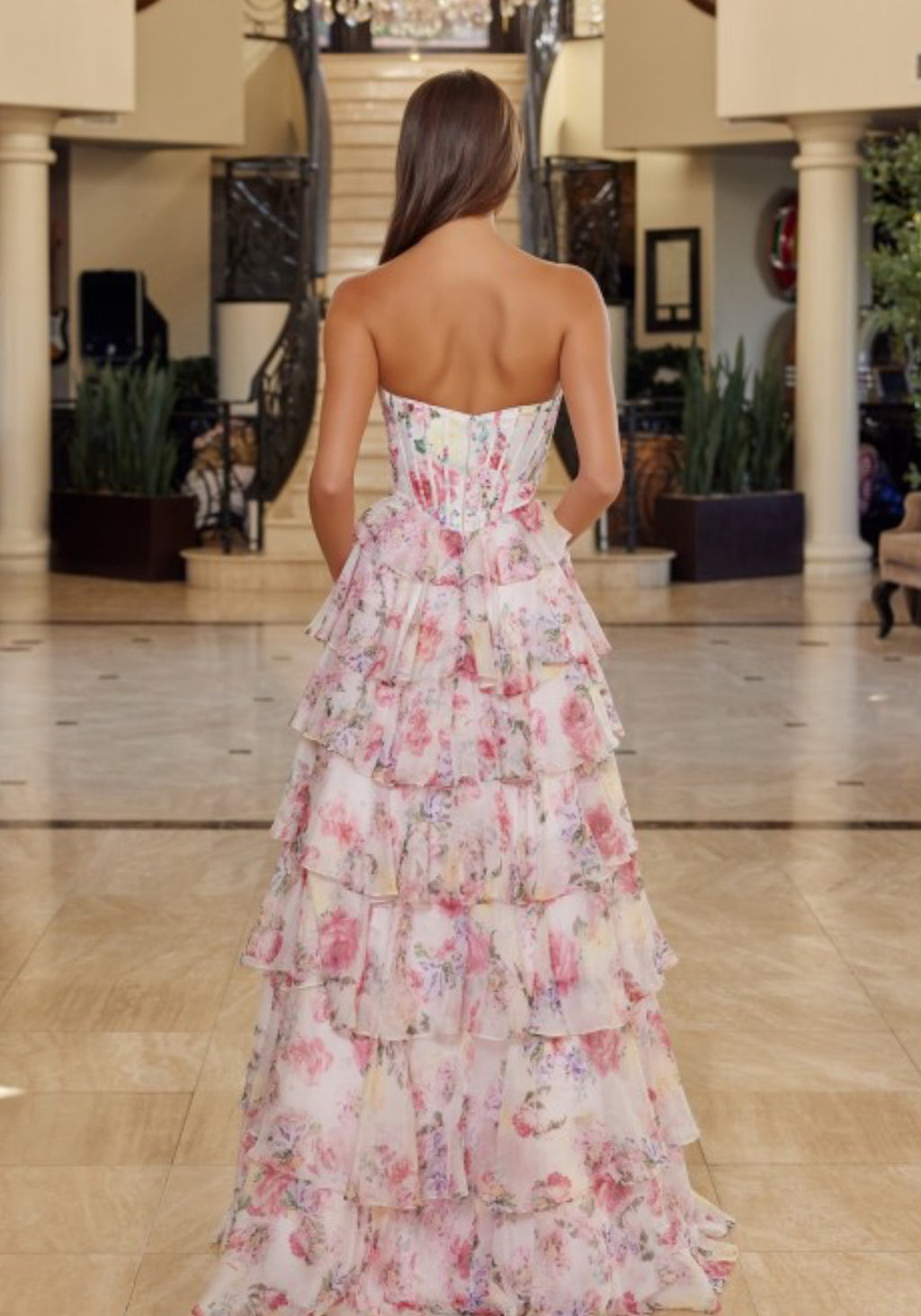 Preview Only - 2026 Floral A Line Sweetheart Ruffle 🤍