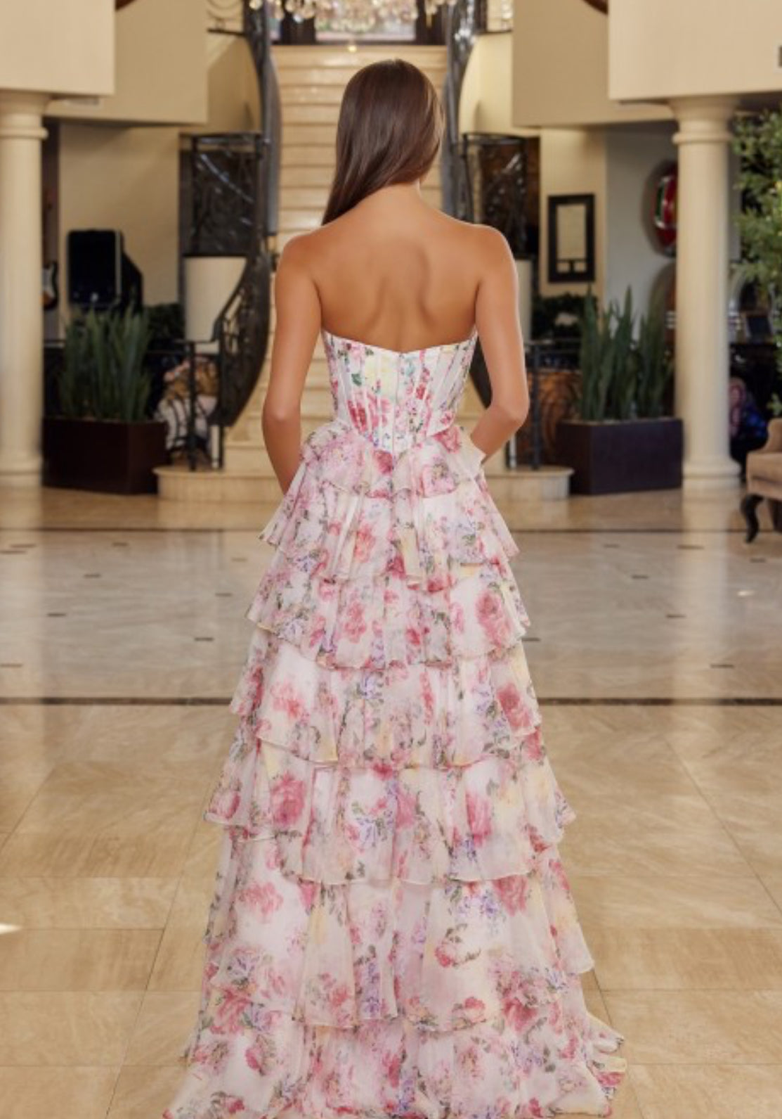 Preview Only - 2026 Floral A Line Sweetheart Ruffle 🤍