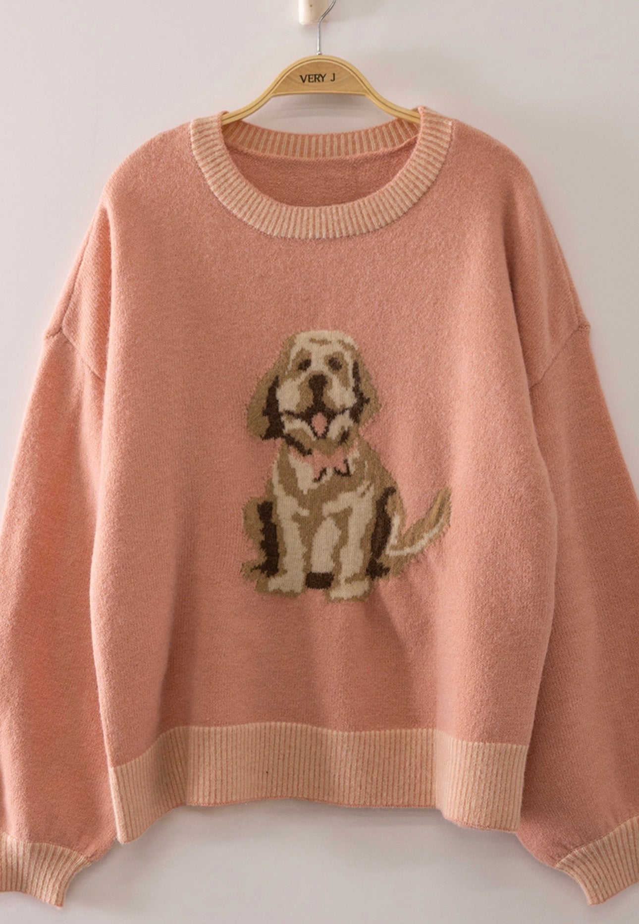 Doodle Knit Crewneck Sweater-Market Grey Boutique