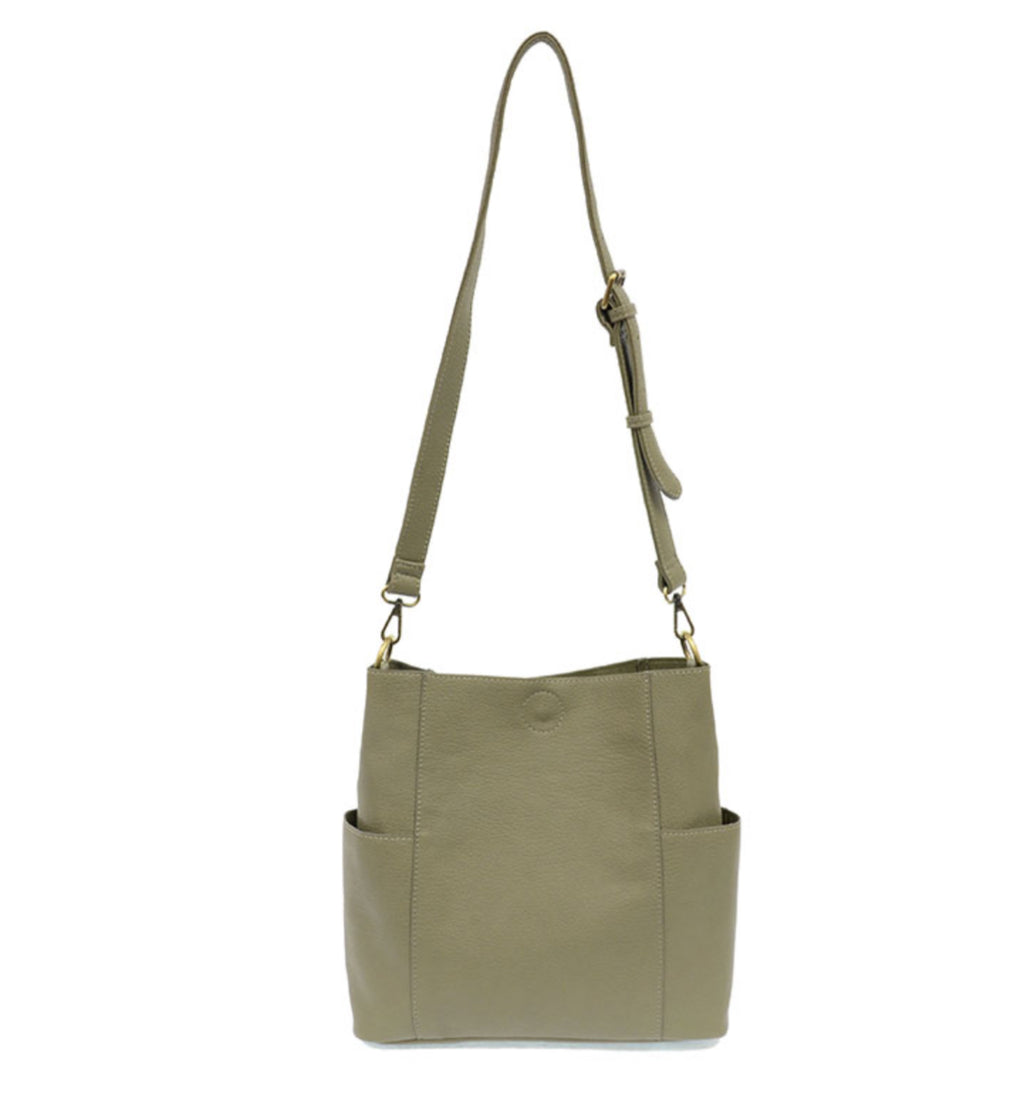 Sage Kayleigh Side Pocket Bucket Bag